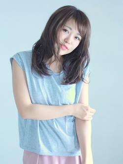 ウエット×セミロング