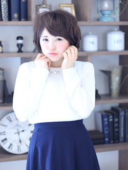 シフォンショートボブ